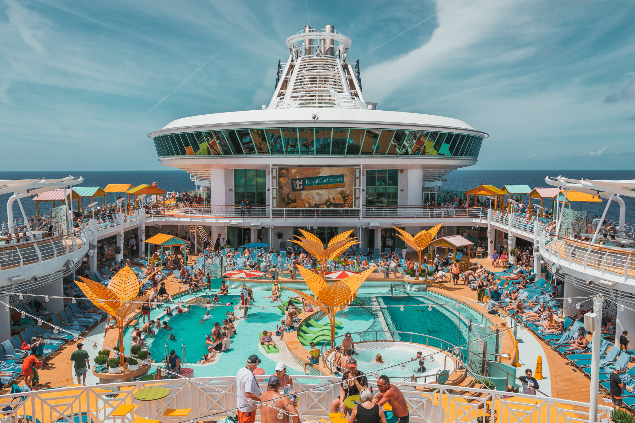 Amplified pool deck onboard ~ Cruise Review: Royal Caribbean Navigator of the Seas