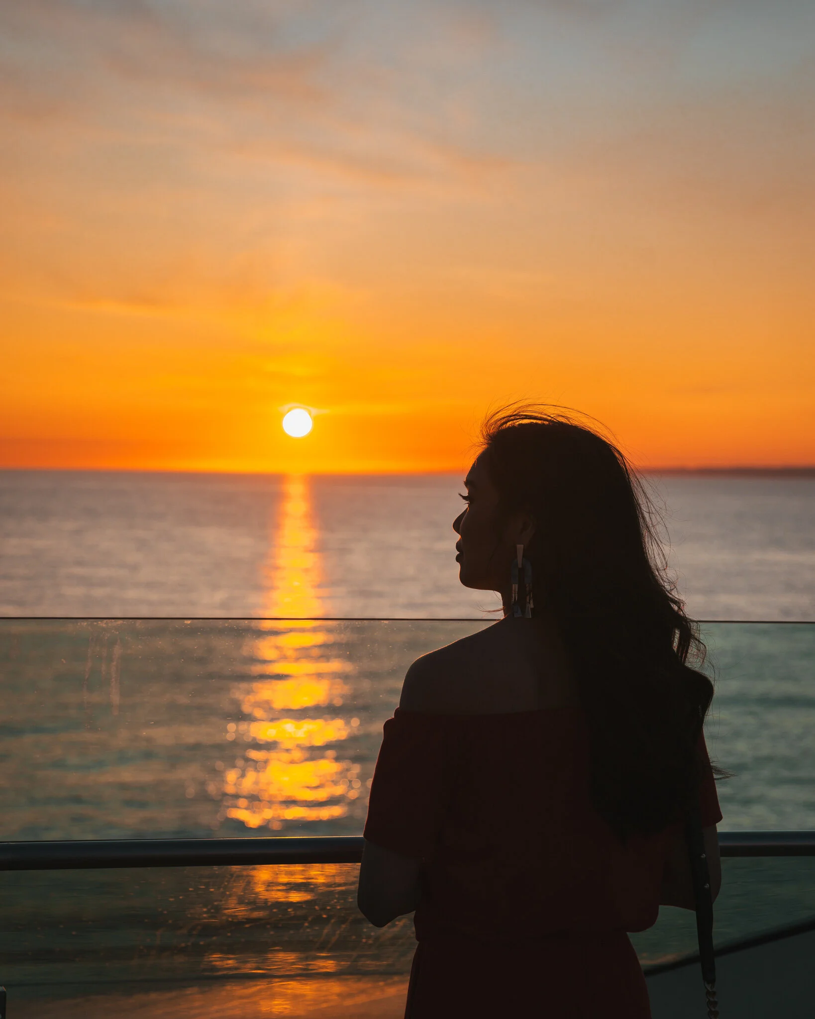 Sunset on a sea day // Cruise Review: 11-Day New England & Canada on the Seabourn Quest // #readysetjetset #canada #cruise #luxury #travel #cruising