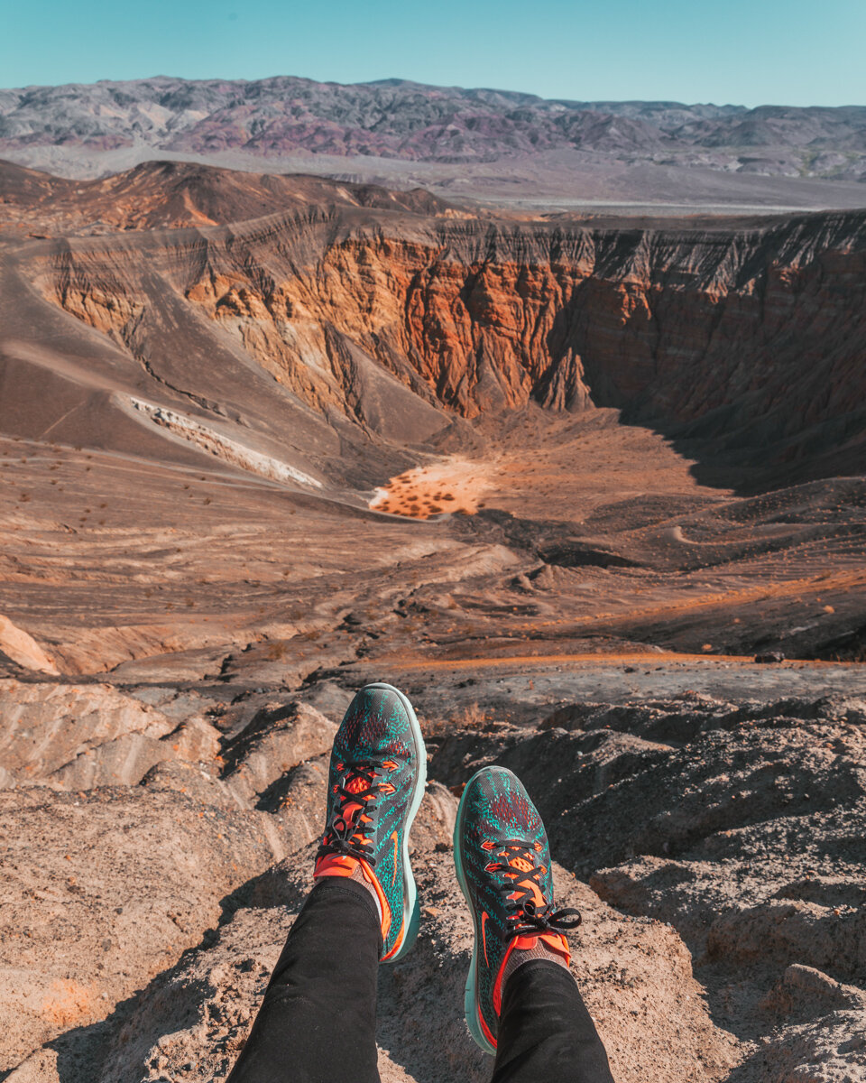 Ubehebe Crater // Ultimate Death Valley Road Trip: A 5-Day Itinerary from LA // #readysetjetset #deathvalley #nationalpark #adventure #blogpost #travel #guide #roadtrip #california #USA