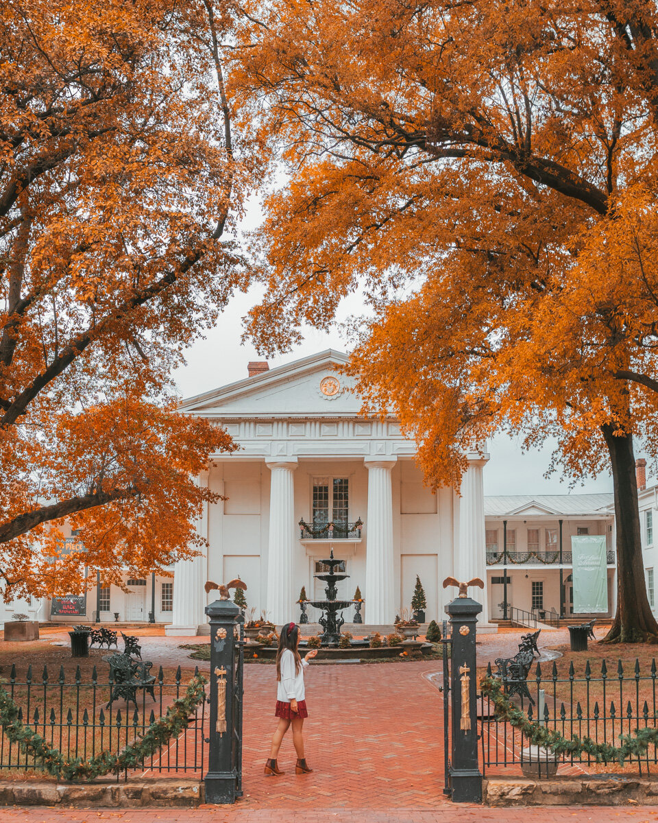 Fall foliage at Old State House Museum // Things to Do in Little Rock, Arkansas // #readysetjetset #blog #blogpost #autumn #littlerock #arkansas #travel #guide #itinerary #roadtrip