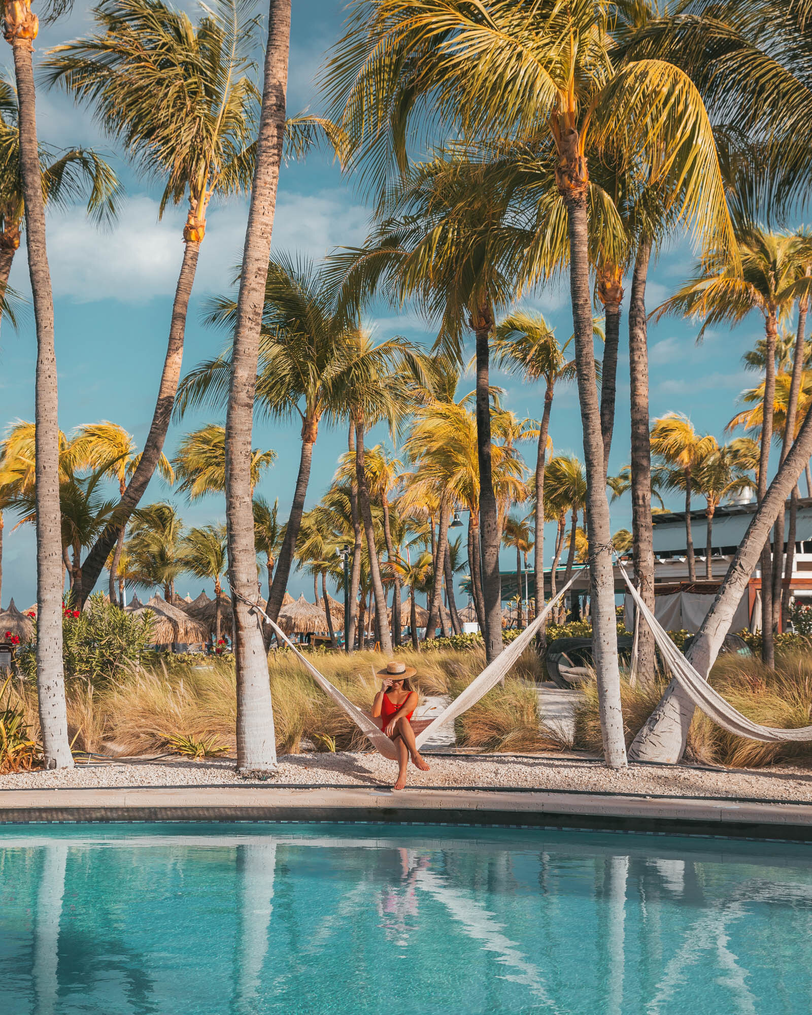 The pool at the Hilton Aruba Caribbean Resort & Casino | Ready Set Jet Set | Beach Destinations | ABC Islands | Aruba Hotels | Luxury Hotels | Honeymoon Travel | Caribbean Beach Resorts