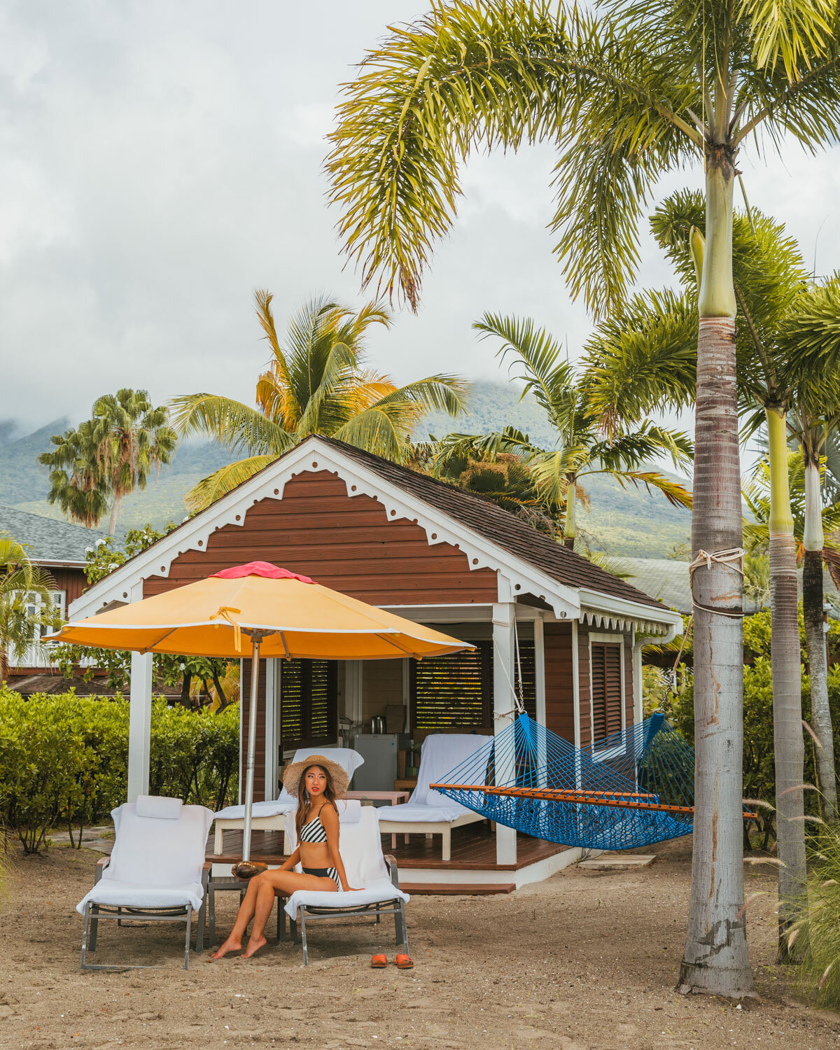 Beach cabana huts at Four Seasons Resort Nevis | Caribbean Travel | Luxury Hotels | West Indies | #beaches #paradise #island