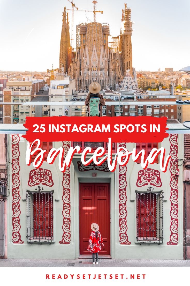 The 25 Most Instagrammable Spots in Barcelona (With Addresses!) // www.readysetjetset.net #readysetjetset #barcelona #spain // Barcelona Photo Spots - Instagram Spots - Park Guell - Casa Gilardi - Sagrada Familia