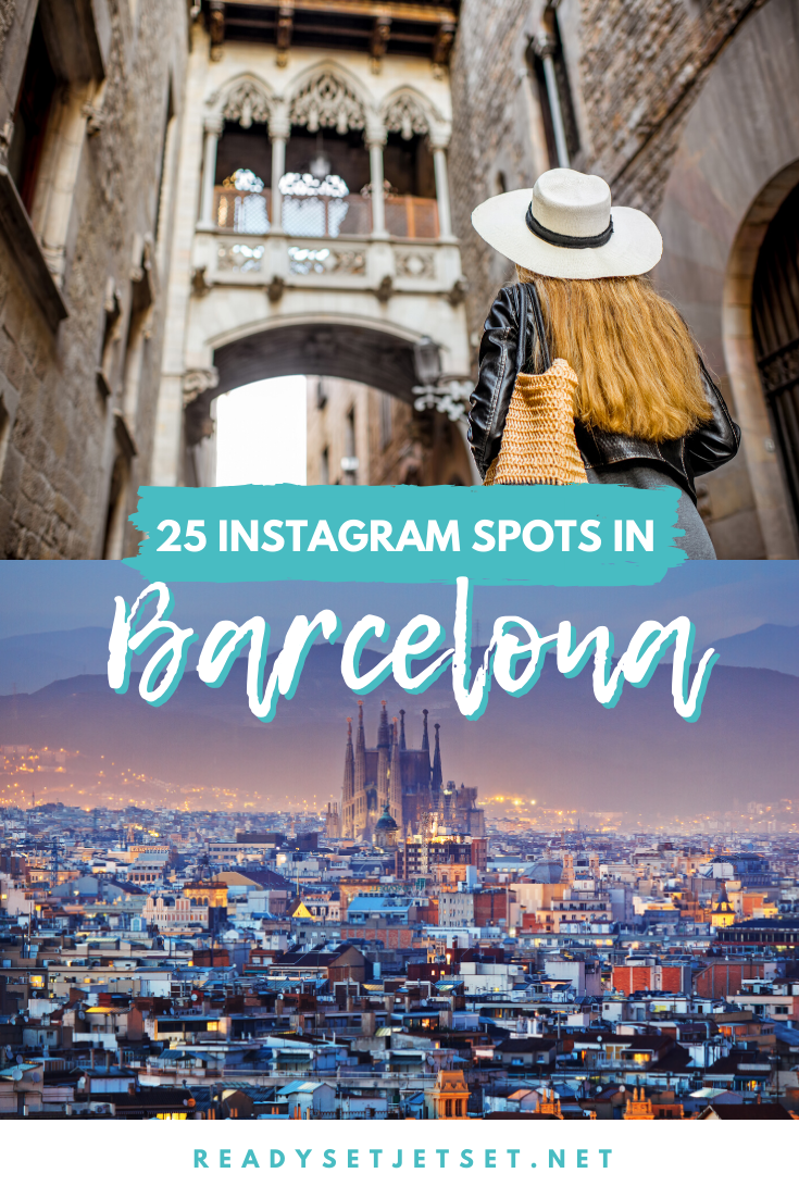 The 25 Most Instagrammable Spots in Barcelona (With Addresses!) // www.readysetjetset.net #readysetjetset #barcelona #spain // Barcelona Photo Spots - Instagram Spots - Park Guell - Casa Gilardi - Sagrada Familia