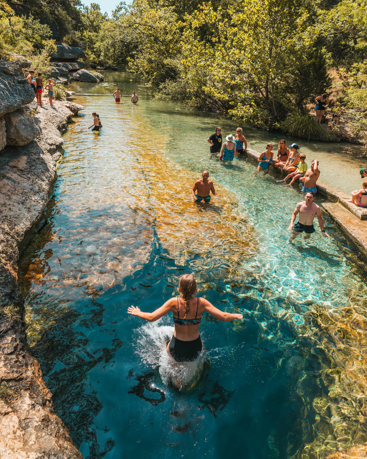 How To Visit Jacob's Well Natural Area in Wimberley, Texas // One of the best swimming holes in the Central Texas Hill Country!