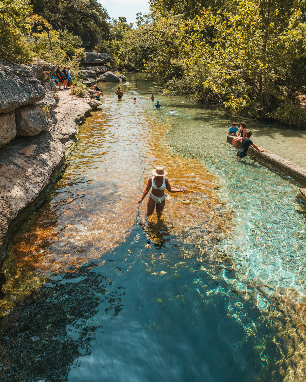 How To Visit Jacob's Well Natural Area in Wimberley, Texas // One of the best swimming holes in the Central Texas Hill Country!