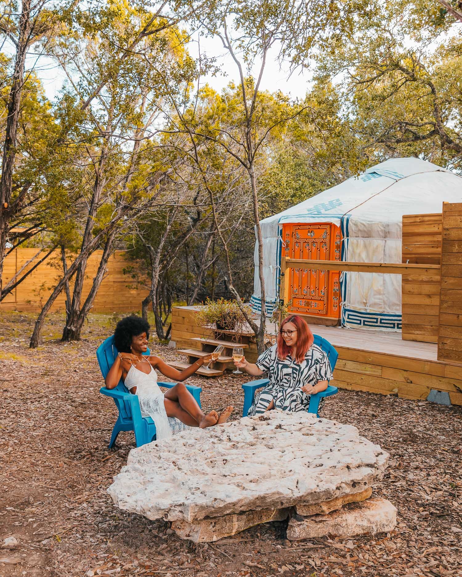 Yurtopia Wimberley yurt glamping in Central Texas Hill Country // The Best Day Trips from Austin, Texas #atx #travel #texas #roadtrip