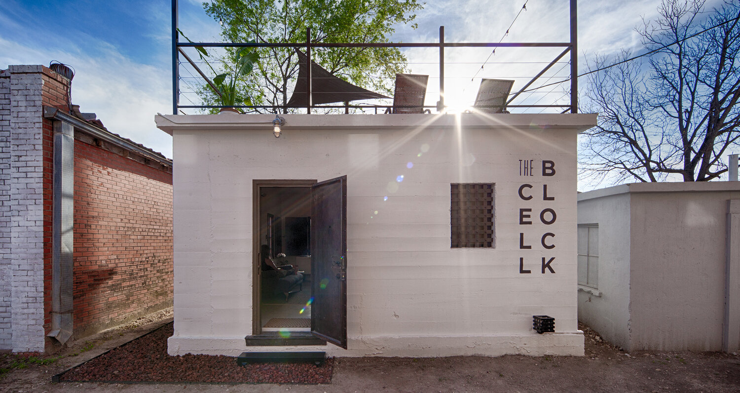 The Cell Block in Clifton // Unique Texas Getaways: The Coolest and Quirkiest Places to Stay in TX // Image Source: The Cell Block