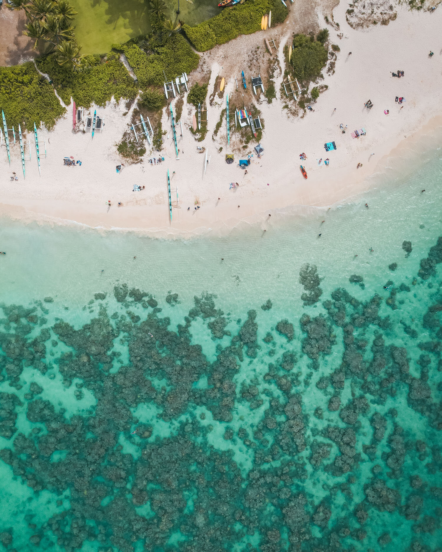 Lanikai Beach by drone; The Quick Guide to Visiting Oahu, Hawaii