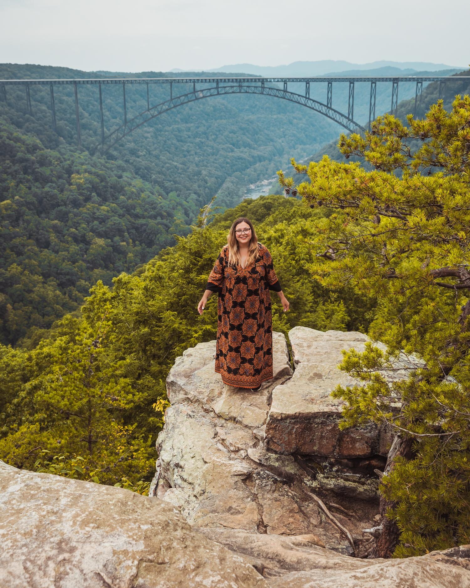 Long Point Overlook trail New River Gorge National Park // The Weekend Getaway Guide to West Virginia
