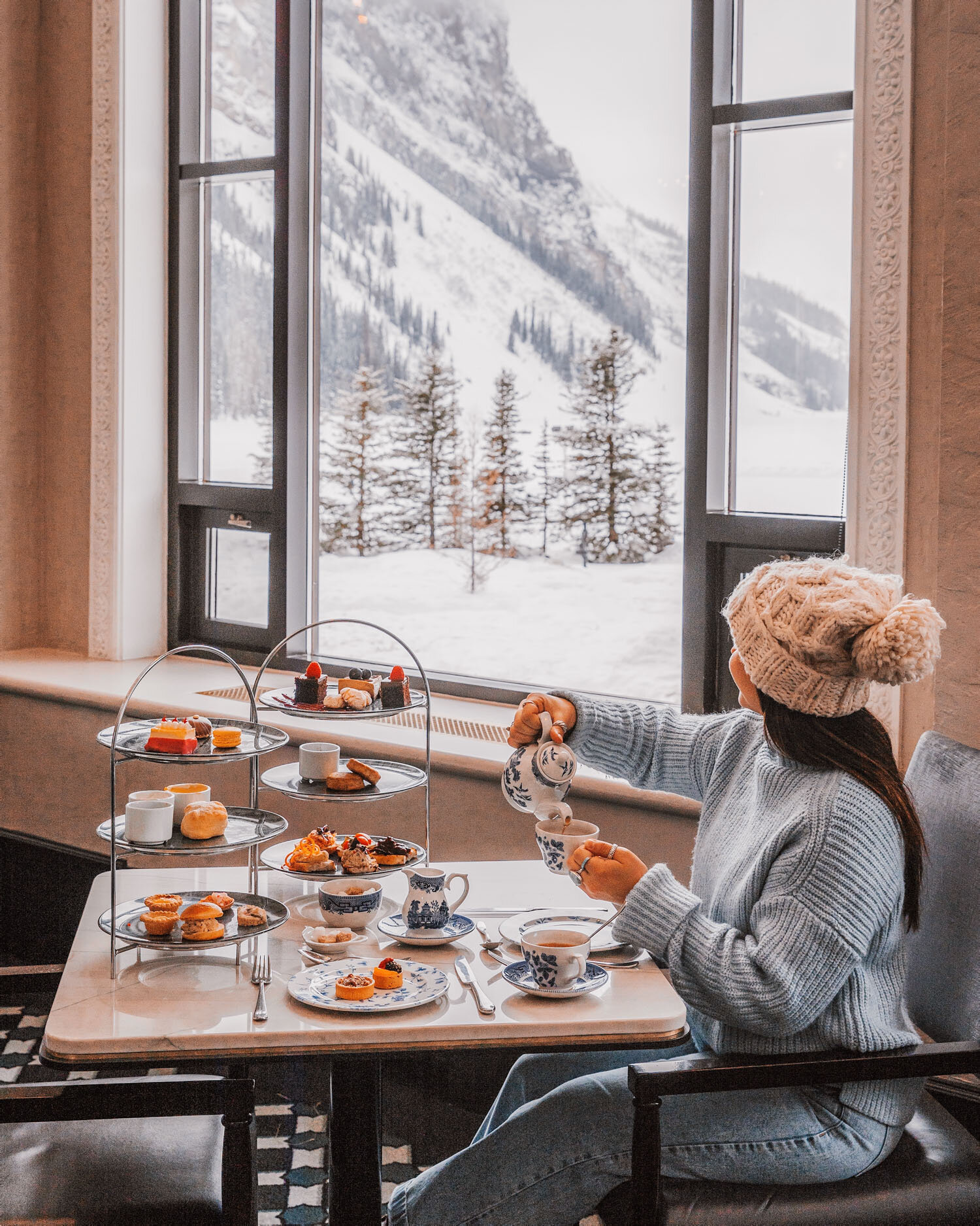 Fairmont Chateau Lake Louise afternoon tea // The Ultimate Guide to Visiting Banff in Winter