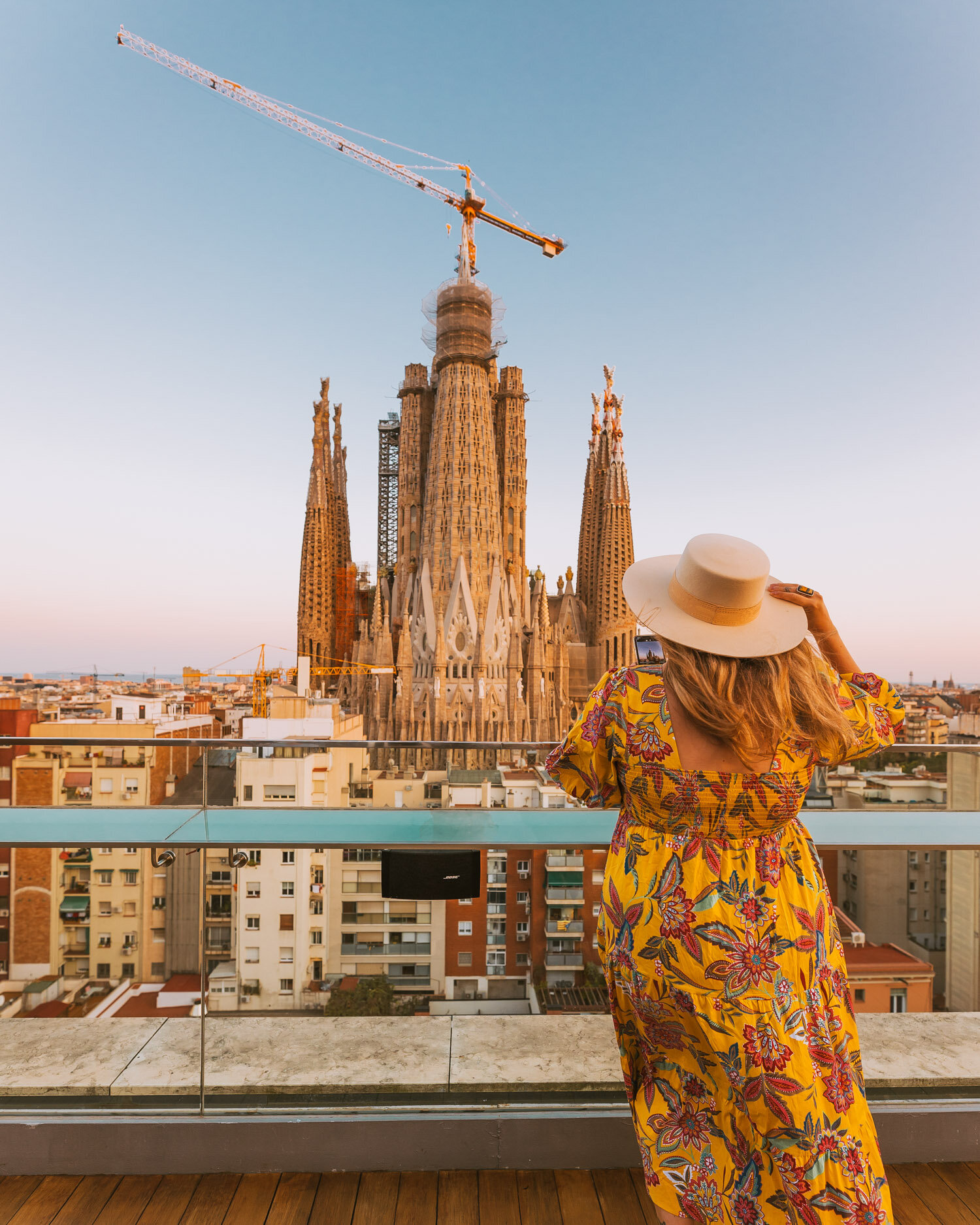 Hotel Ayre Rossello Rooftop with Sagrada Familia // The 25 Most Instagrammable Spots in Barcelona (With Addresses!)