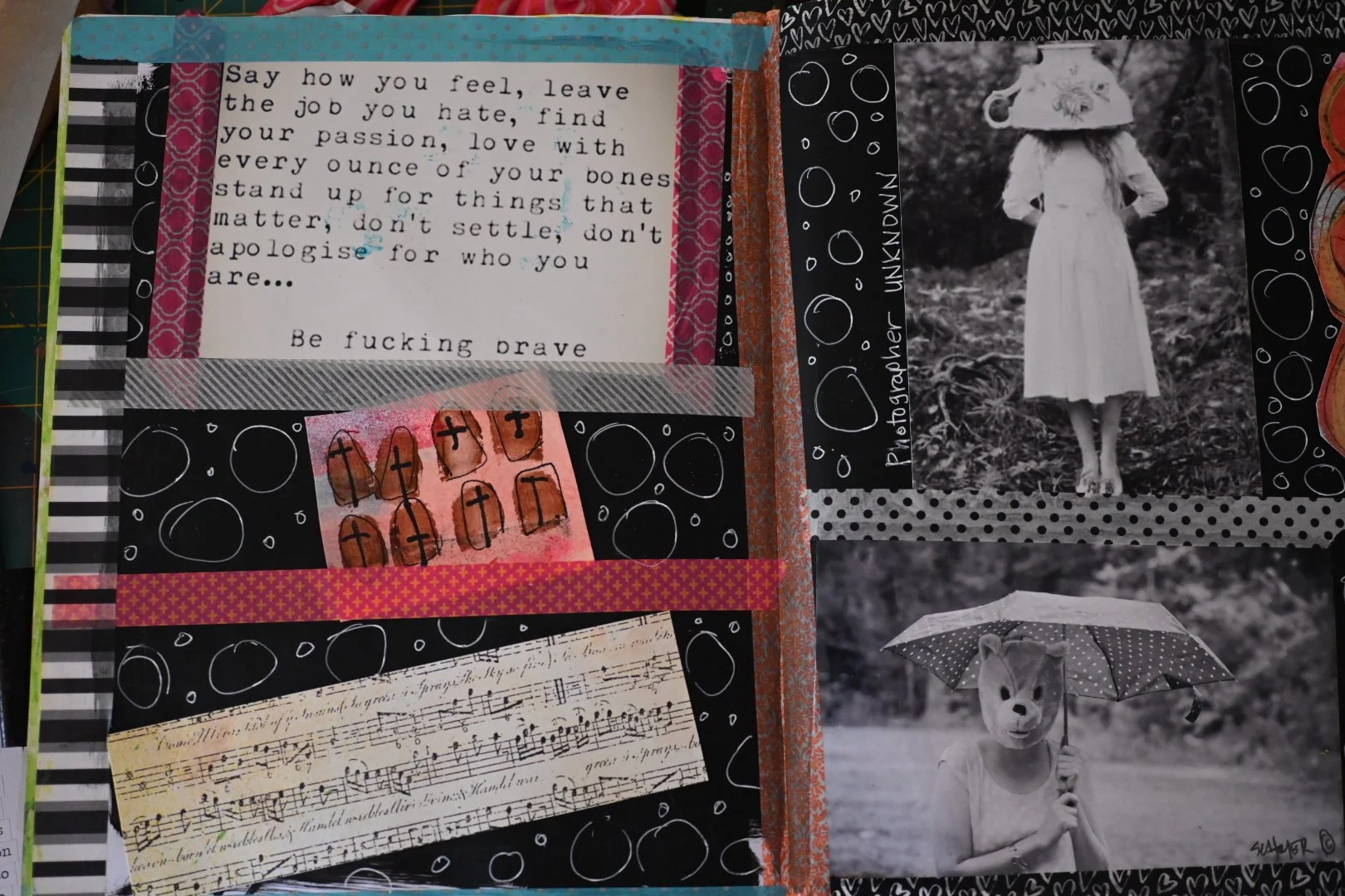  Mixed media art journal page 