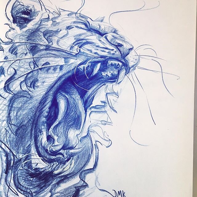 Tiger Style! Page from my sketchbook. This is for sale, message me for inquiries. #tiger #animals #endangeredspecies #largecatsofinstagram ##sketchbook #doodle #drawanyway #makeart #nature