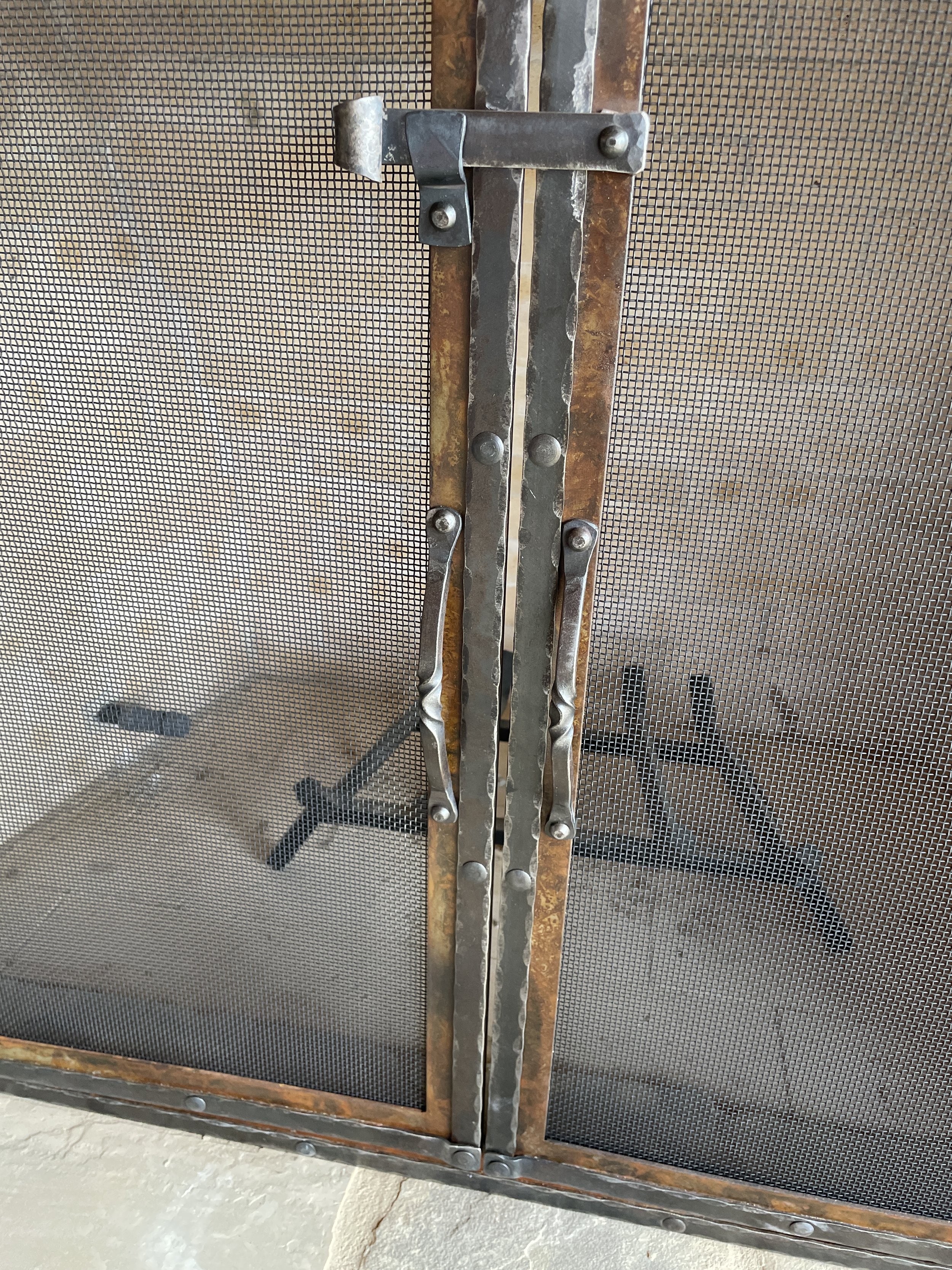 Backporch Custom Fireplace Screen.JPG
