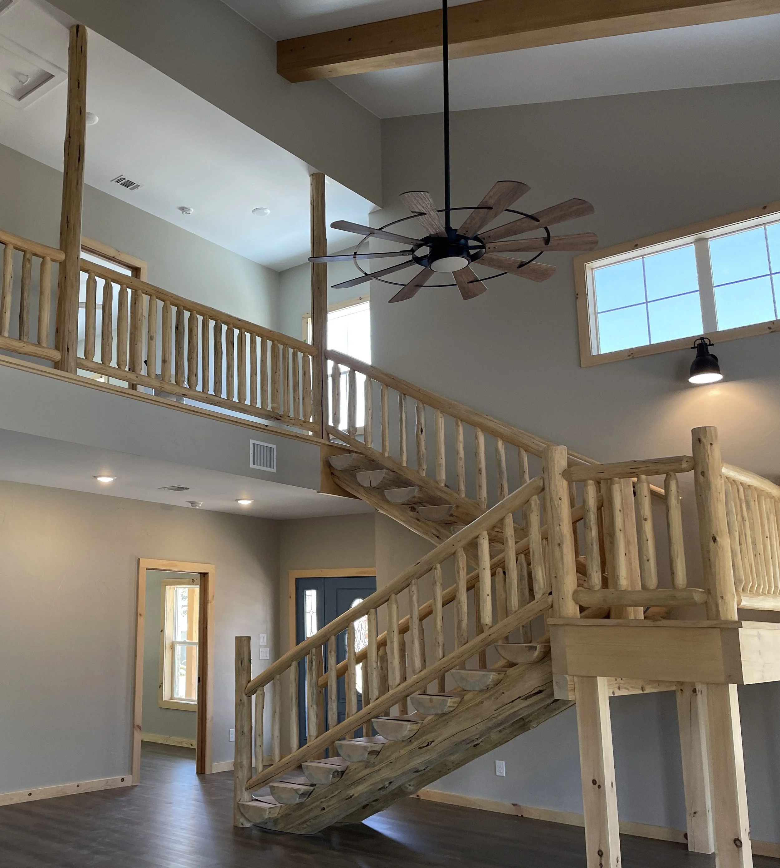Custom Log Stairs.JPG