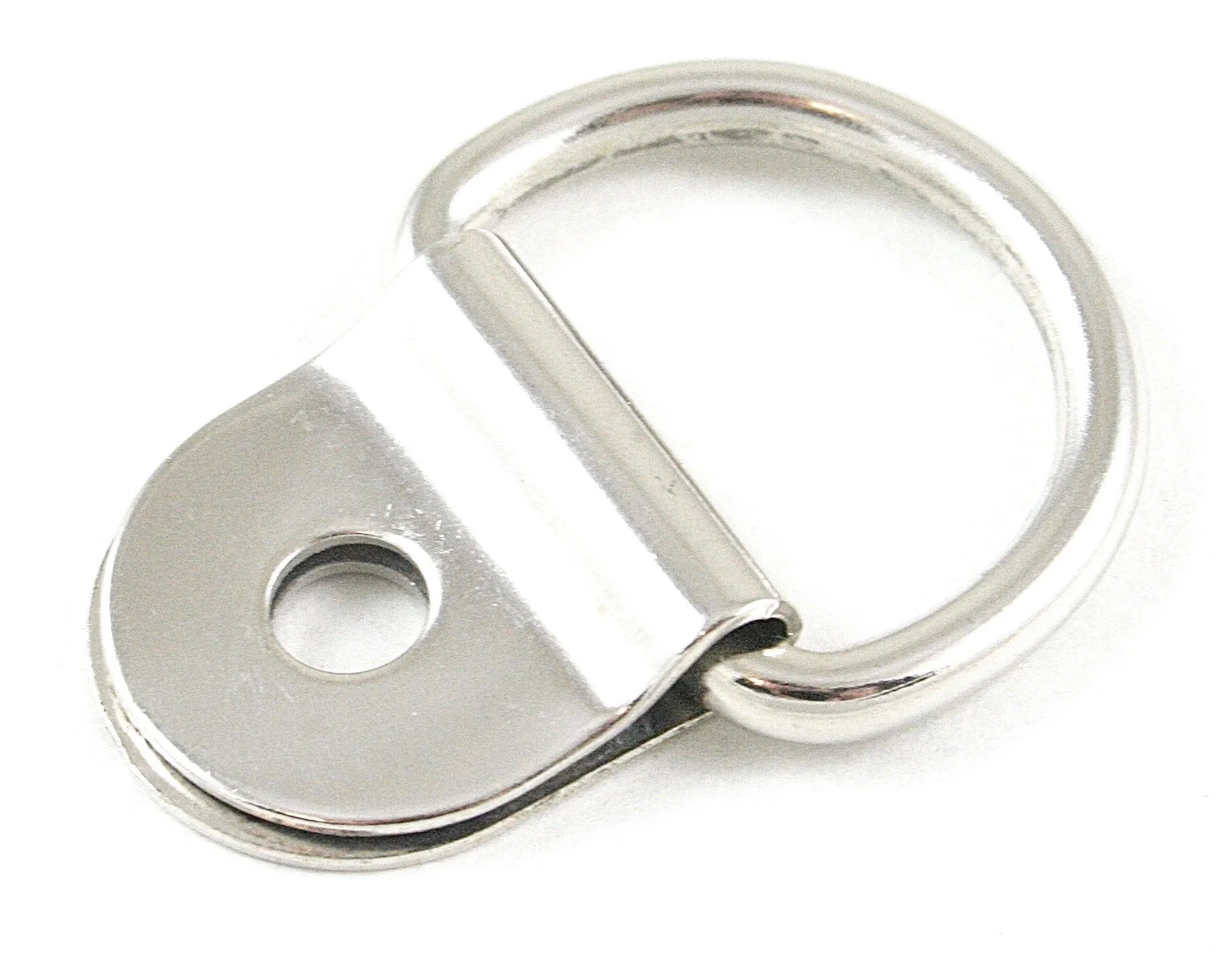 3/4" CLIP & D, .123” WIRE DIA. .3/16" HOLE, NICKEL PLATE