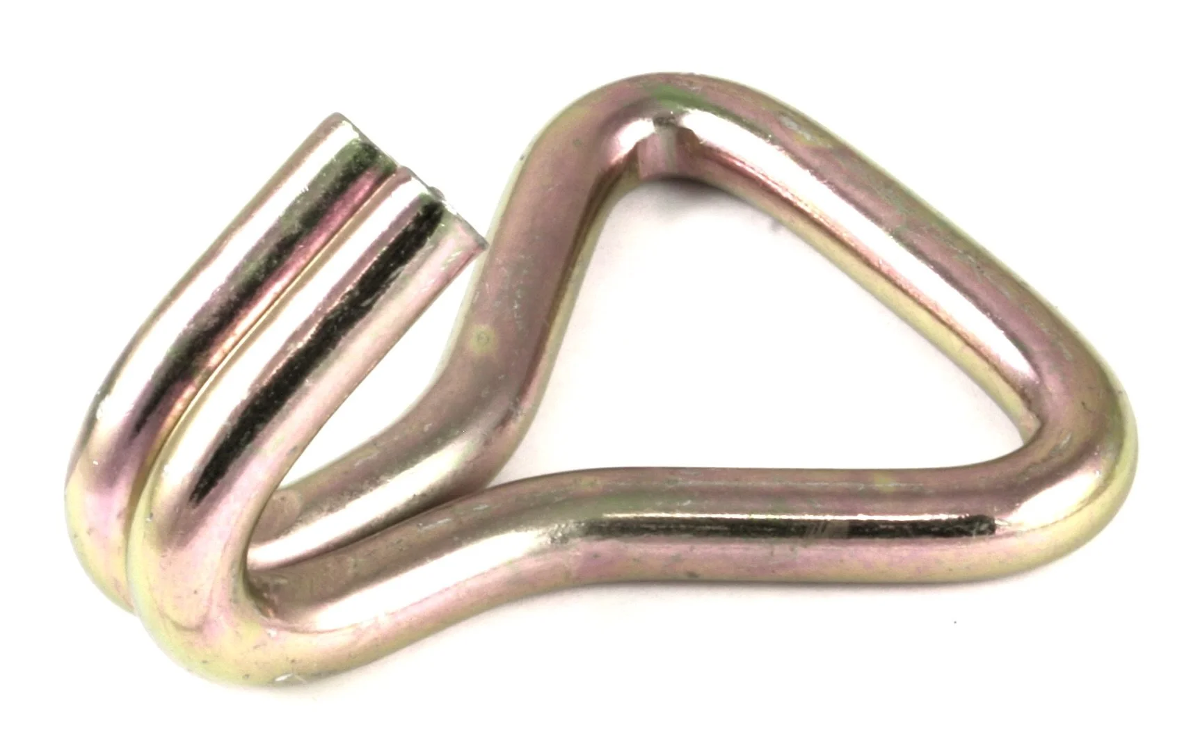 2" X 9.5MM, DOUBLE J HOOK, 6600 lbs YELLOW ZINC PLATE