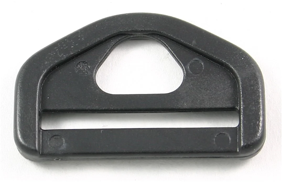 2" HEAVY DUTY D RING, ACETAL, BLACK