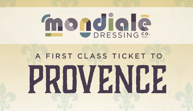 Provence Mondiale dressing label