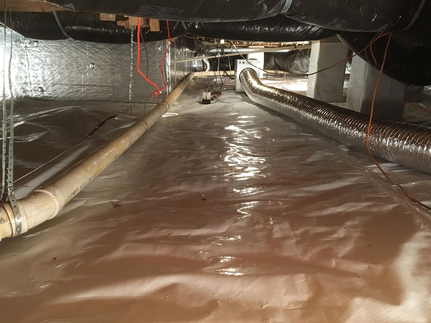 Encapsulated crawl space in Cary, NC