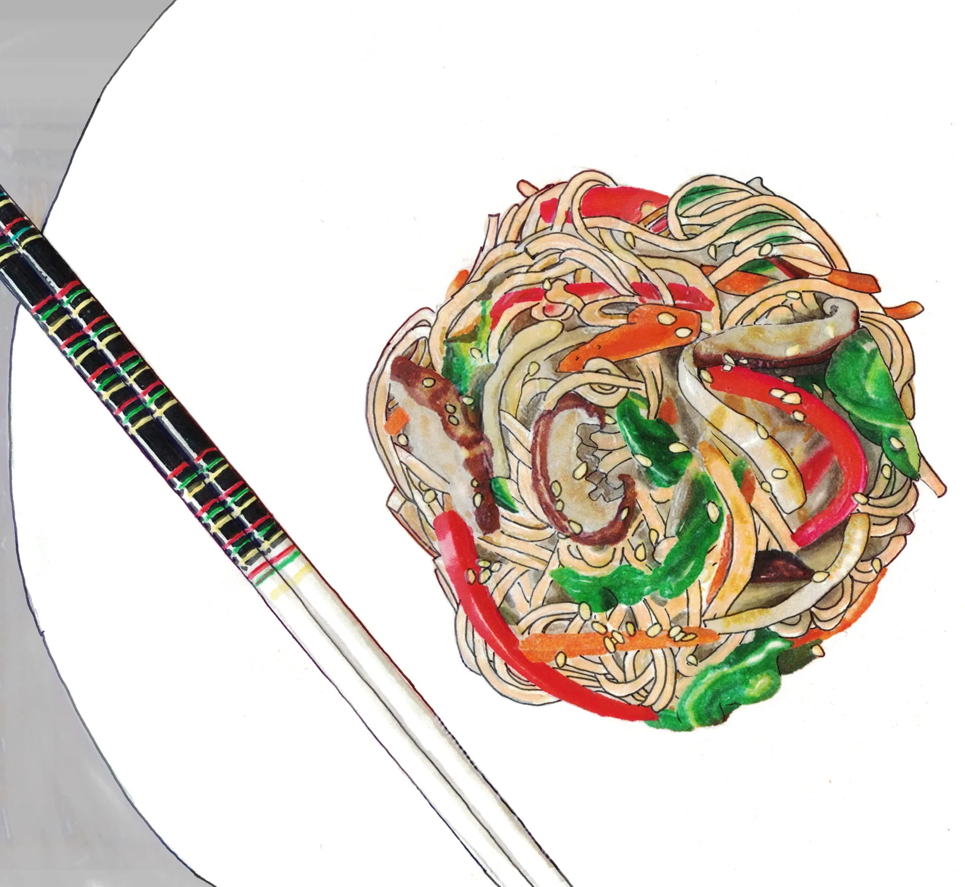 Shin's japchae recipe is extra easy to make. Her one-pan method is a foolproof way to get perfectly cooked sweet potato starch noodles.