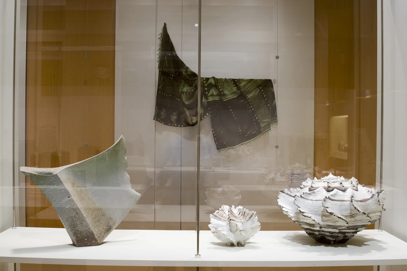 Installation of ceramics and textiles