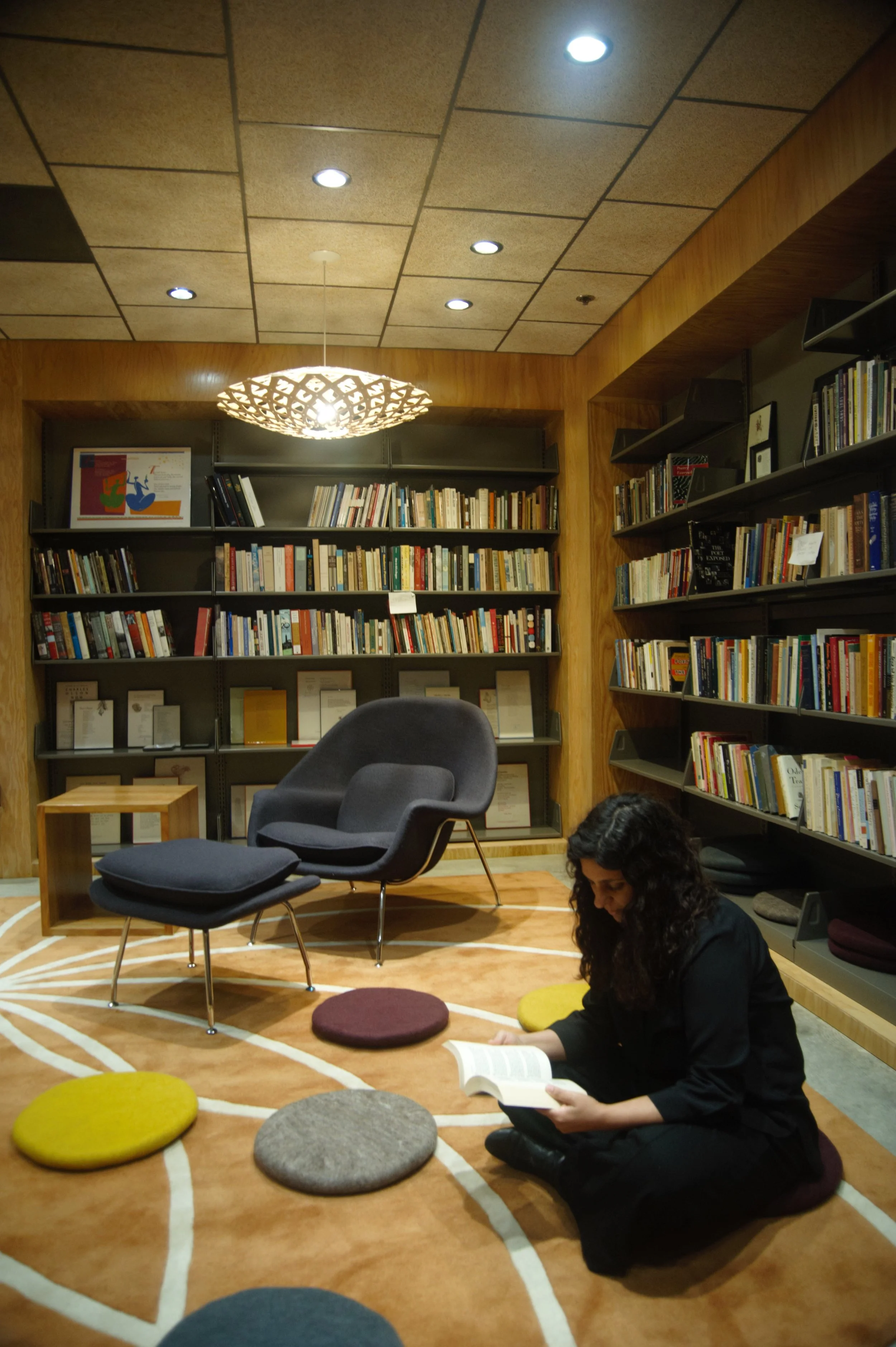 The experience of contemplation within the Paul Cummins poetry room.