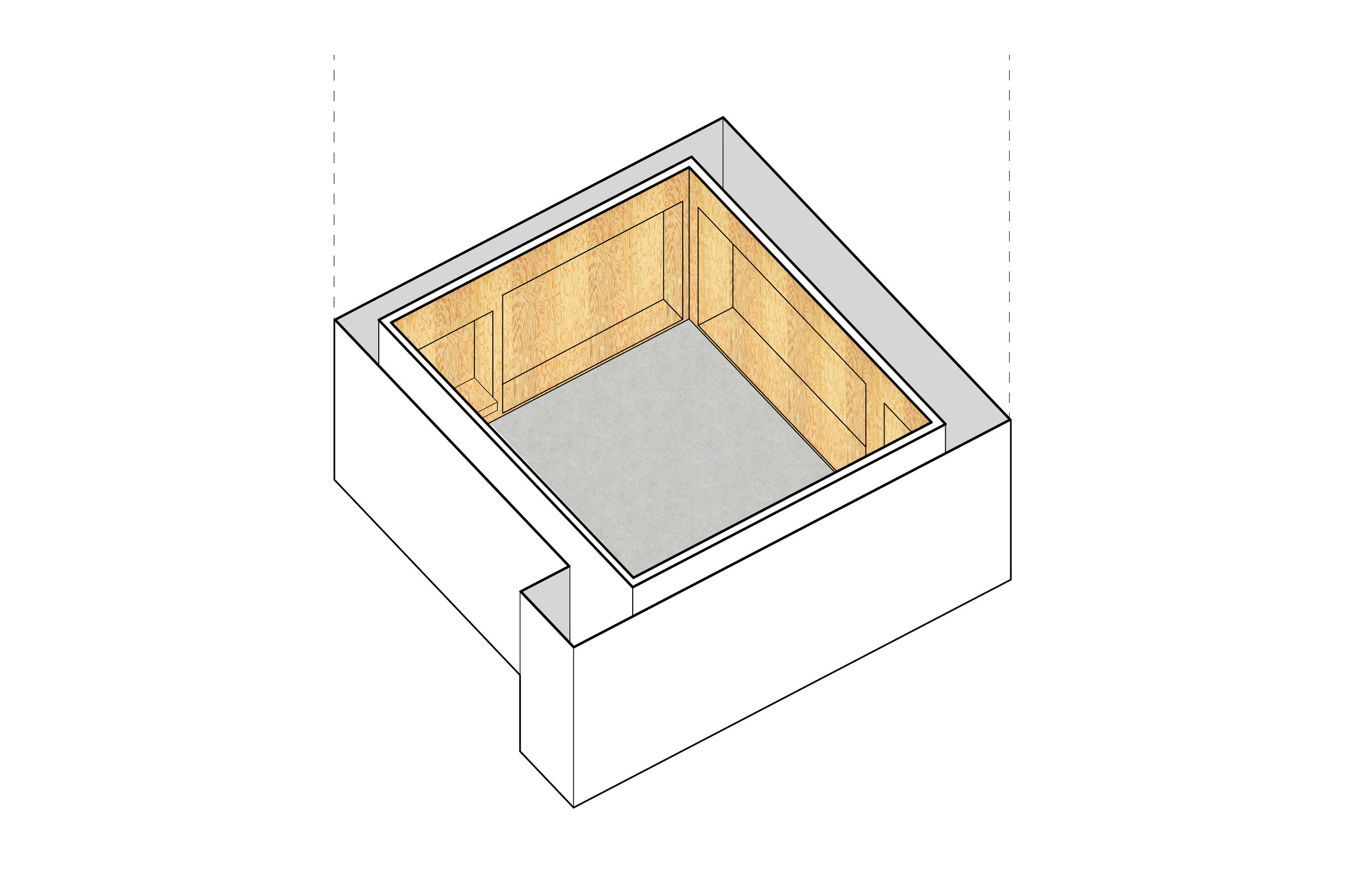LOC began by inserting a plywood wrapper to host the desired program.