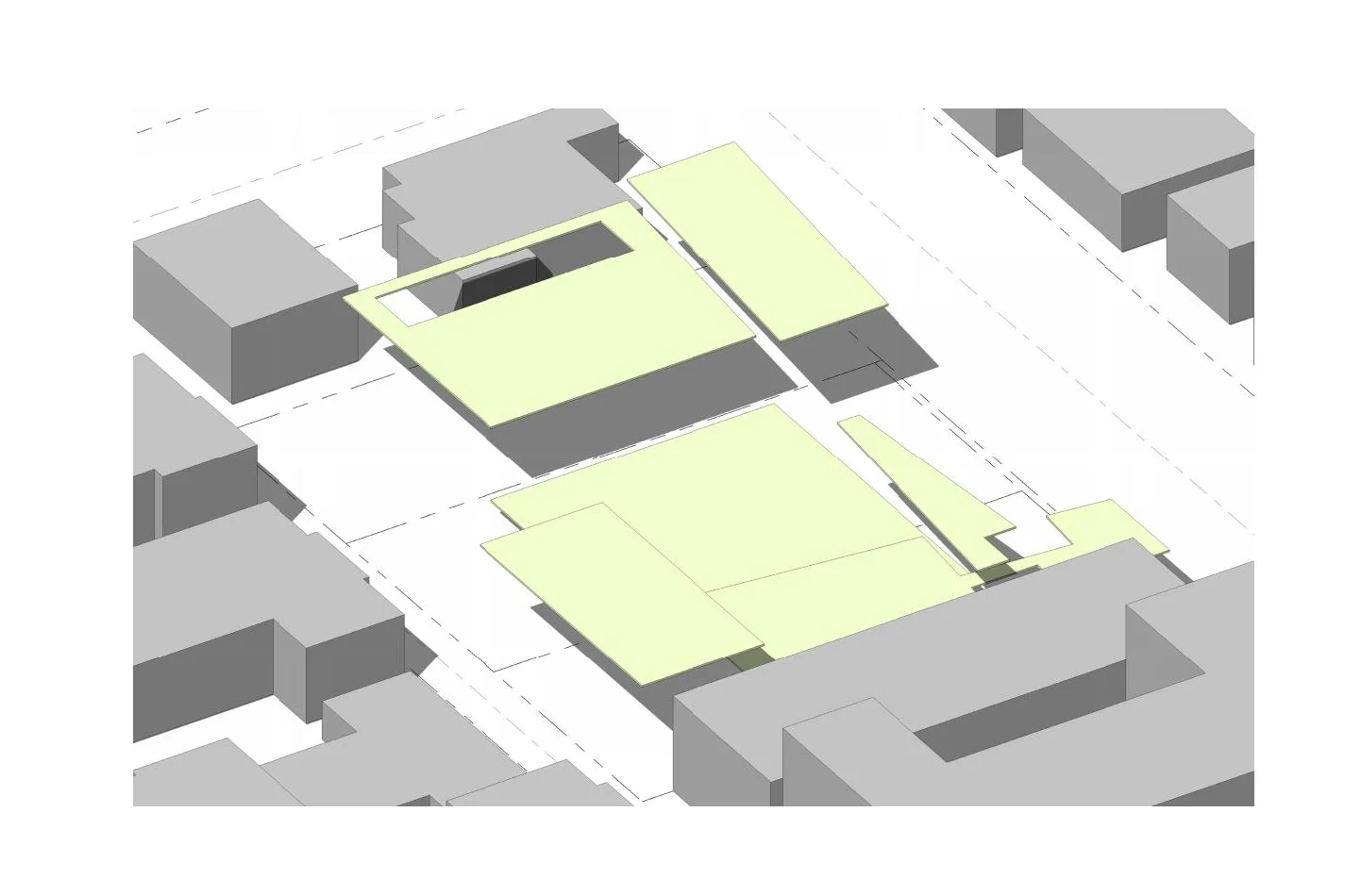 Outdoor Space Distribution Existing outdoor space: 7100SF Proposed outdoor space: 16650SF