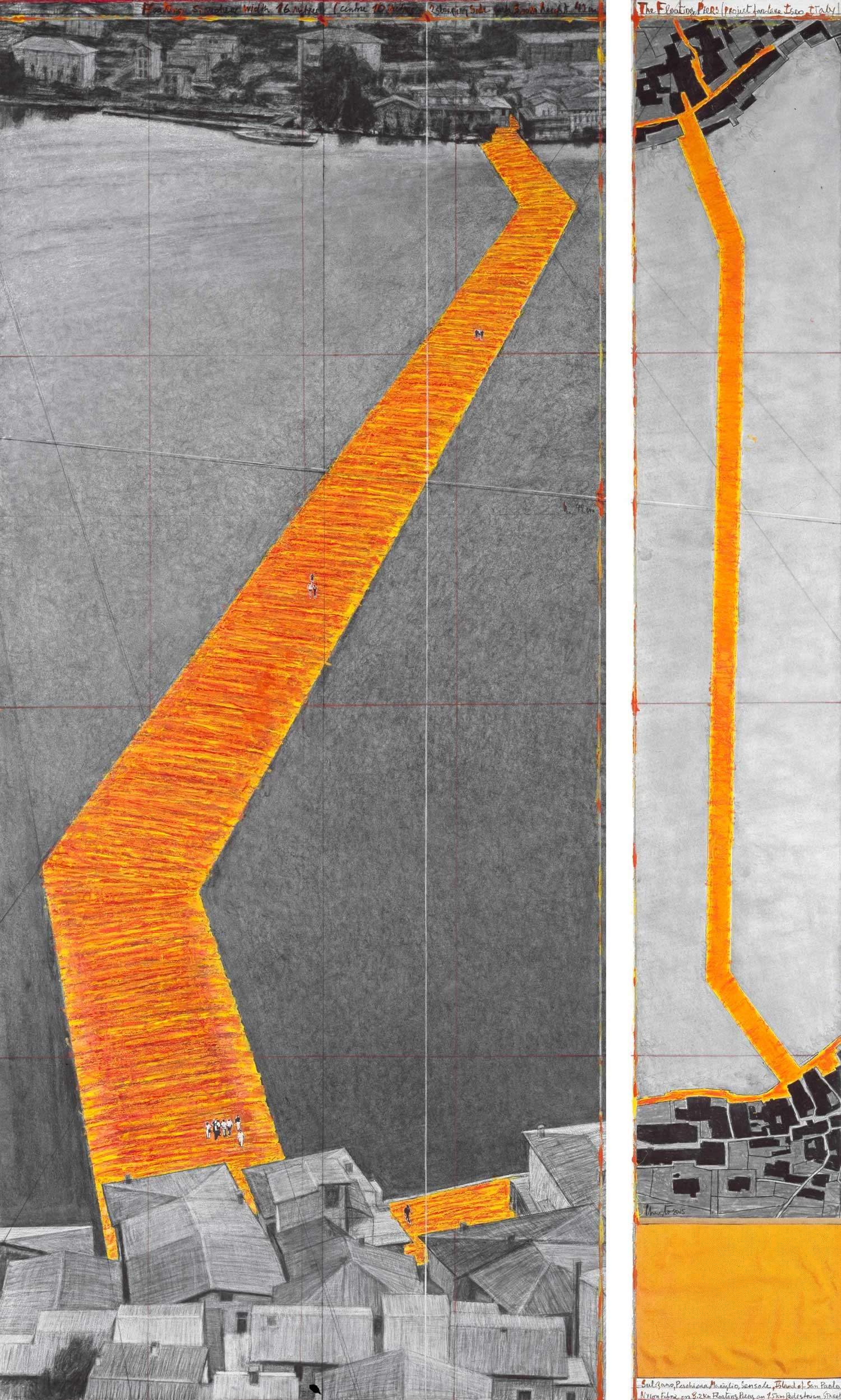 Christo The Floating Piers (Project for Lake Iseo, Italy)
