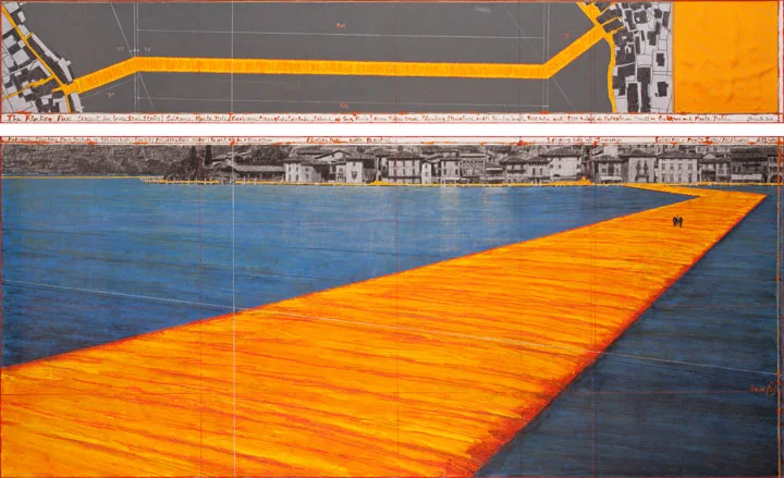 Christo The Floating Piers (Project for Lake Iseo, Italy)