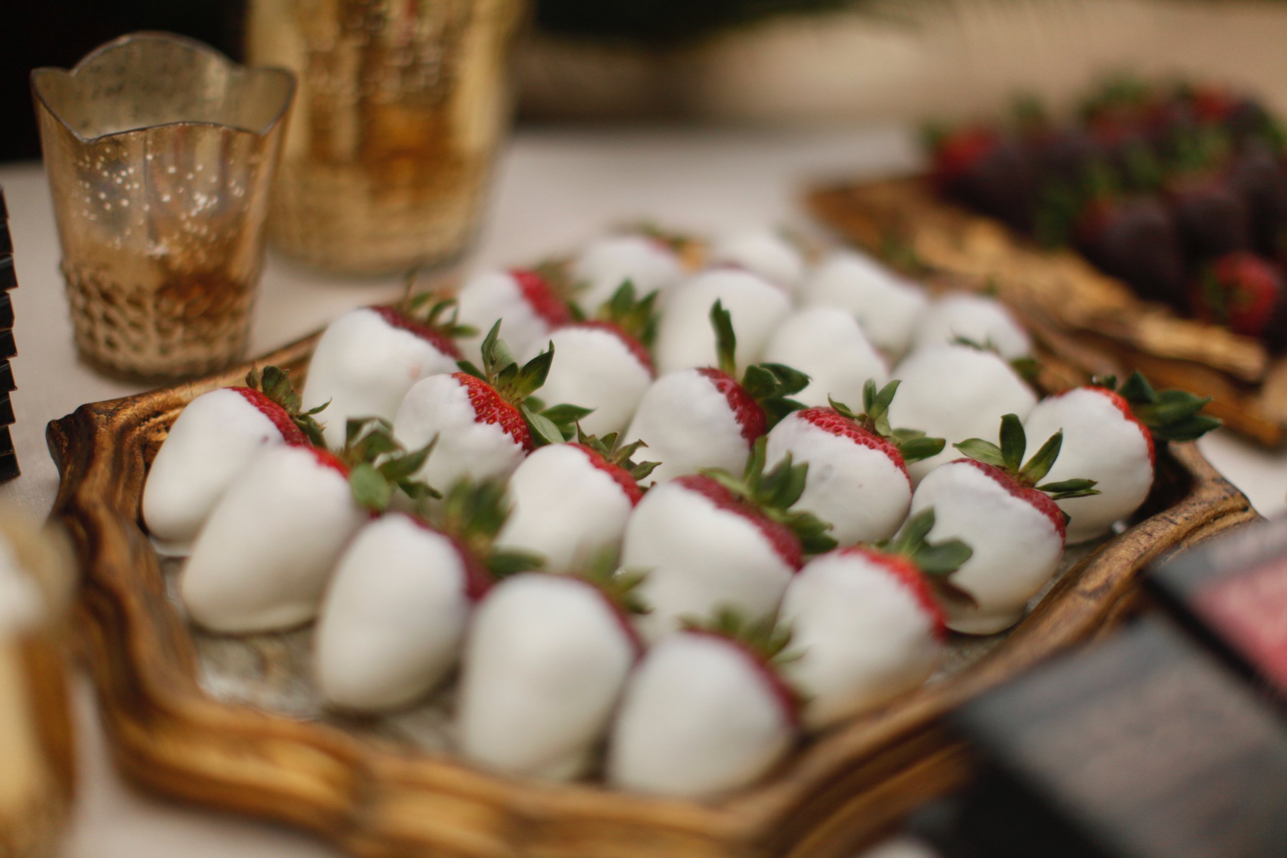 White Chocolate Dipped Strawberries