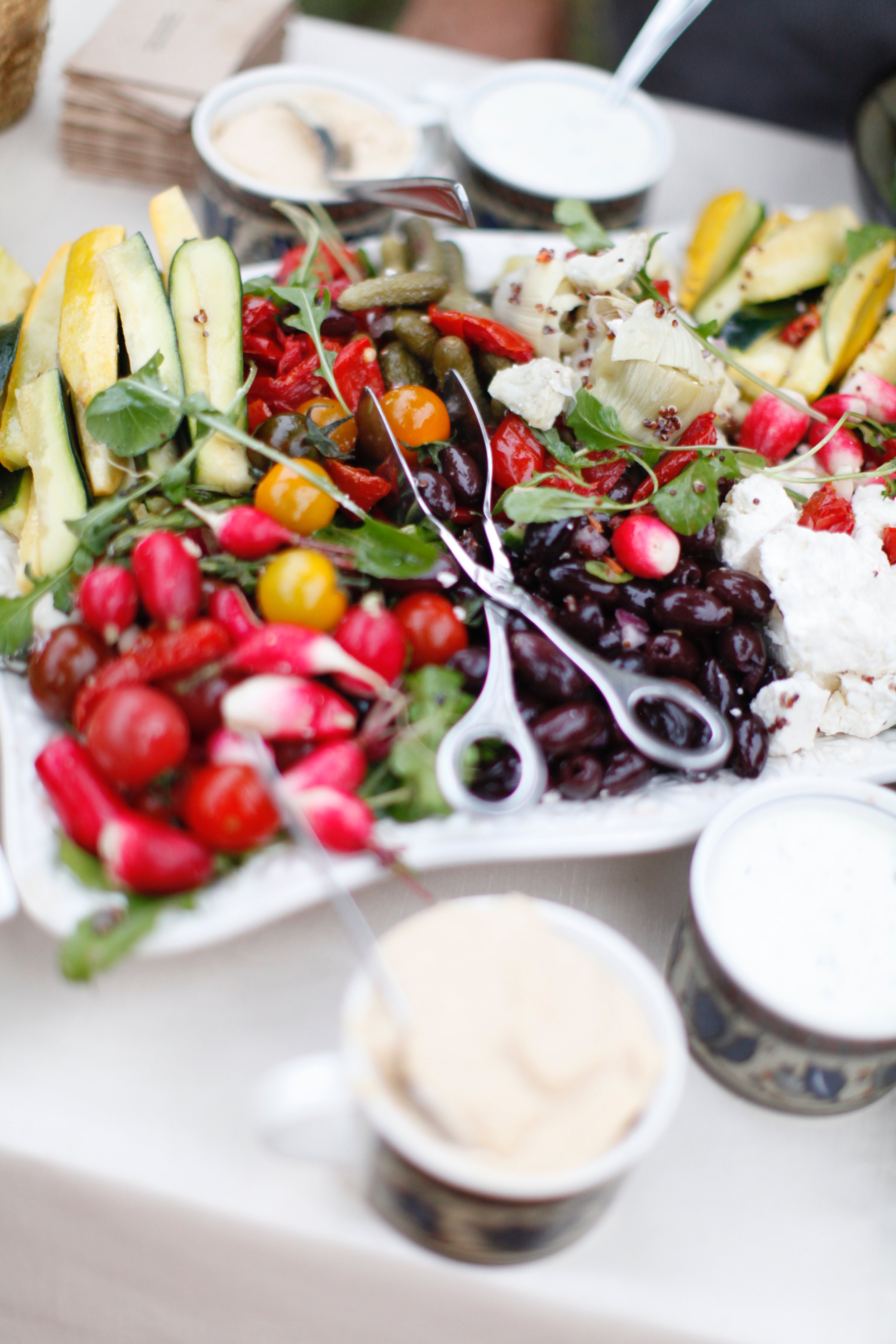 E.A.T Marketplace of Temecula donated their famous Mediterranean Party Platter for out guest.