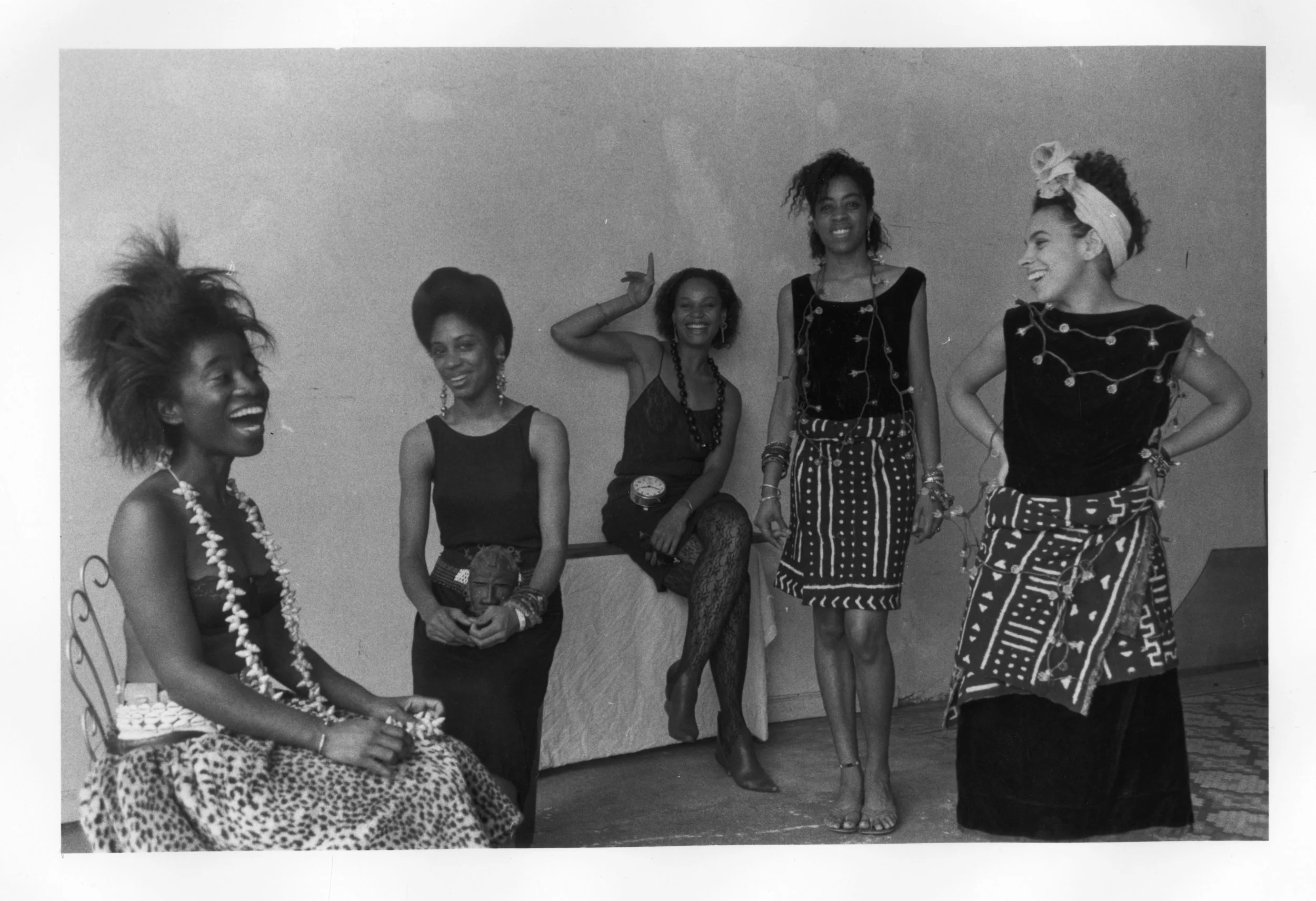 1) Lorna Simpson - Rodeo Caldonia ( Left to Right : Alva Rogers, Sandye Wilson, Candace Hamilton, Denn Young,Lisa Jones) 1986. Photographic print 8 x 10 inches.