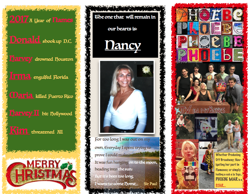 Phoebe's family's Christmas card