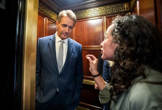 Ardsley woman was one of Sen. Jeff Flake's 'elevator ladies' (lohud)