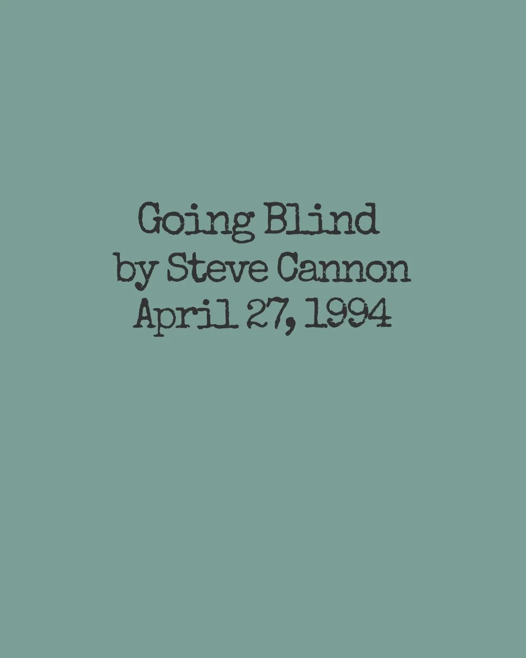 Steve Cannon