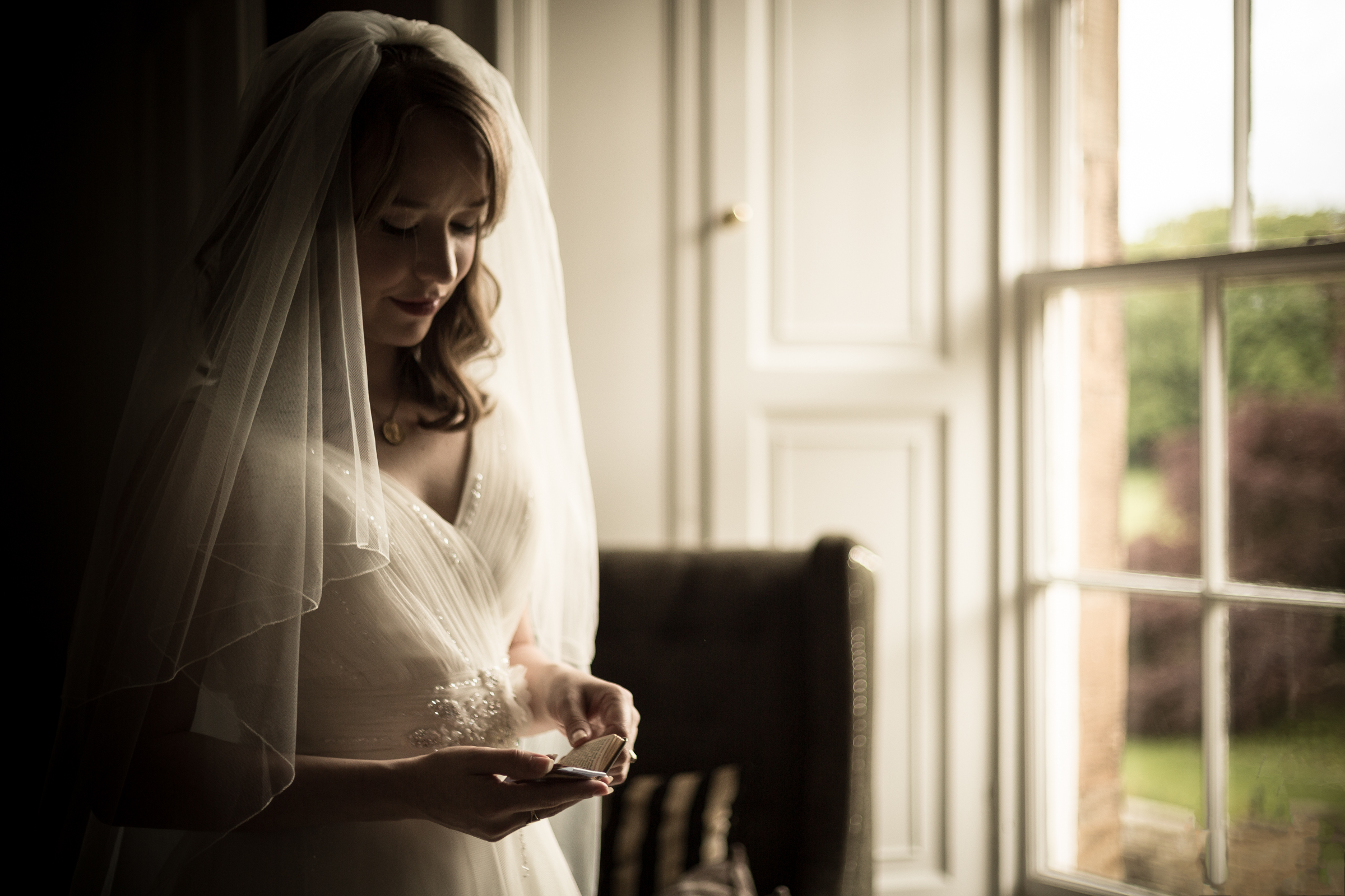 Elspeth was given away by her father.