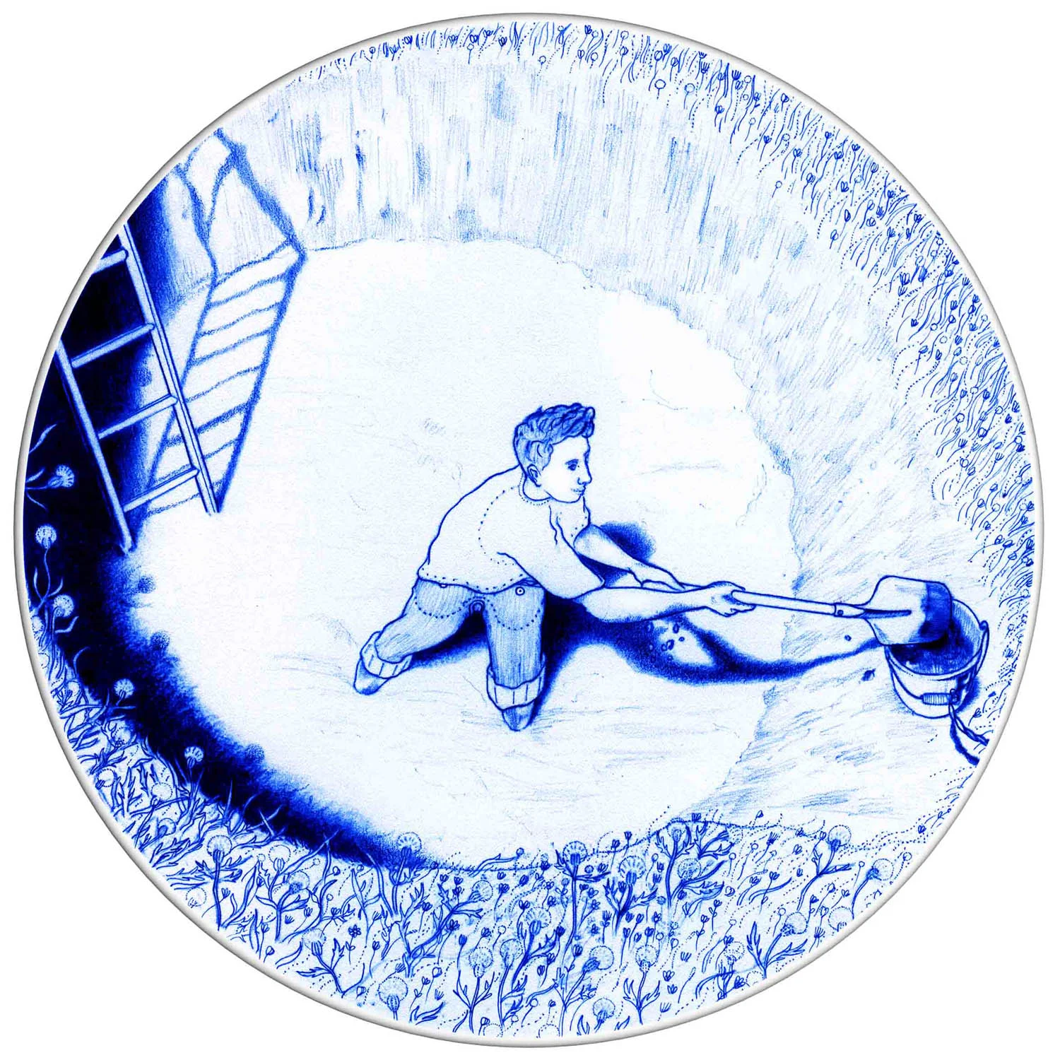 Digging dinner plate