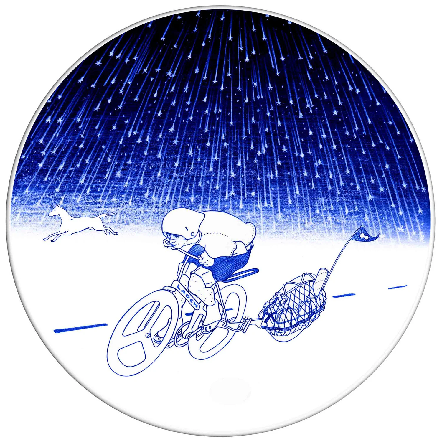 Night cycling dinner plate