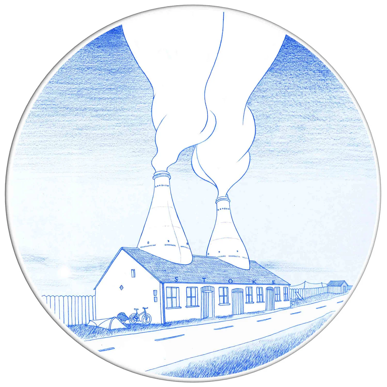 Stoke smoke dinner plate