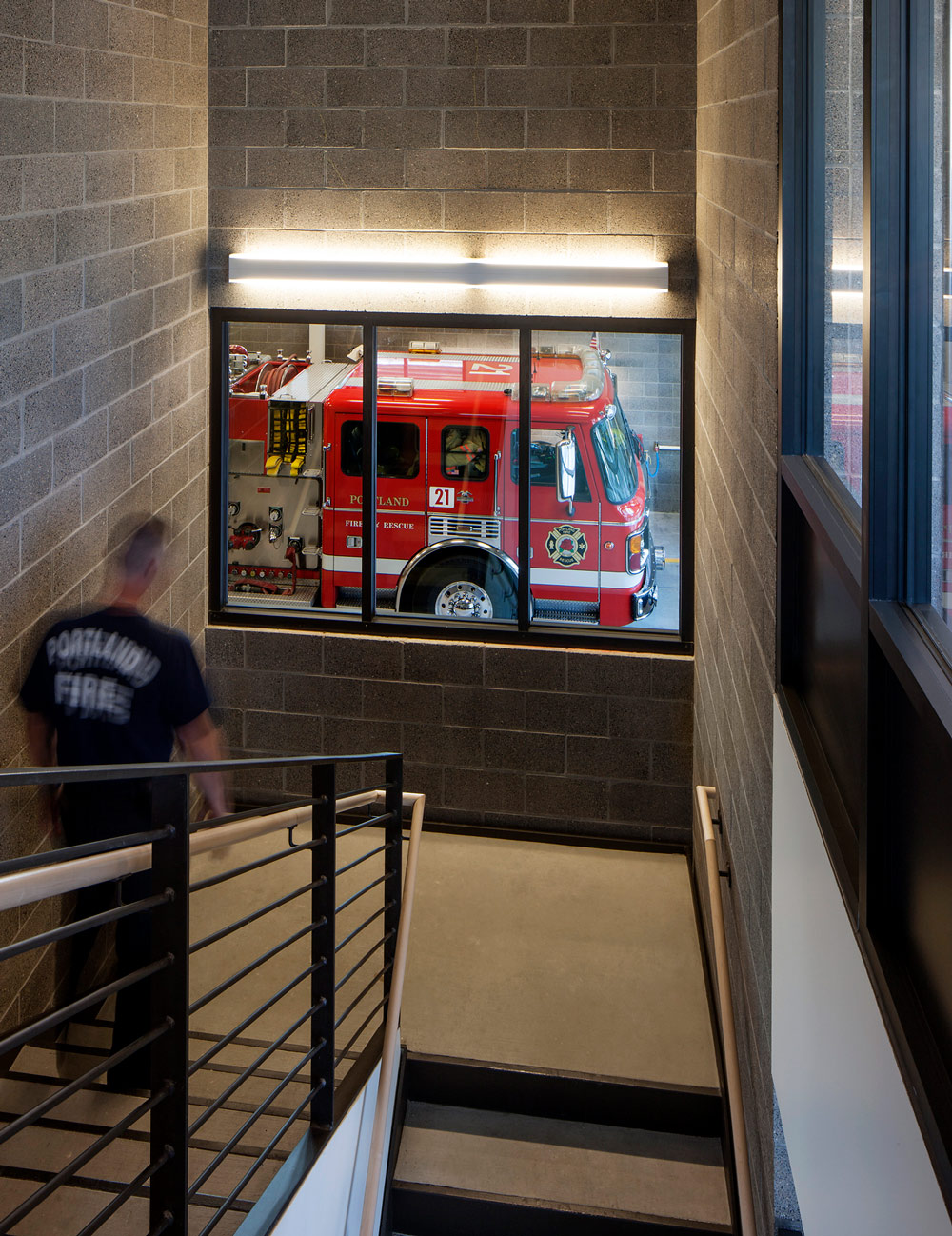 Portland Fire Station 21 in Oregon designed by Seattle Fire Station Experts TCA Architecture