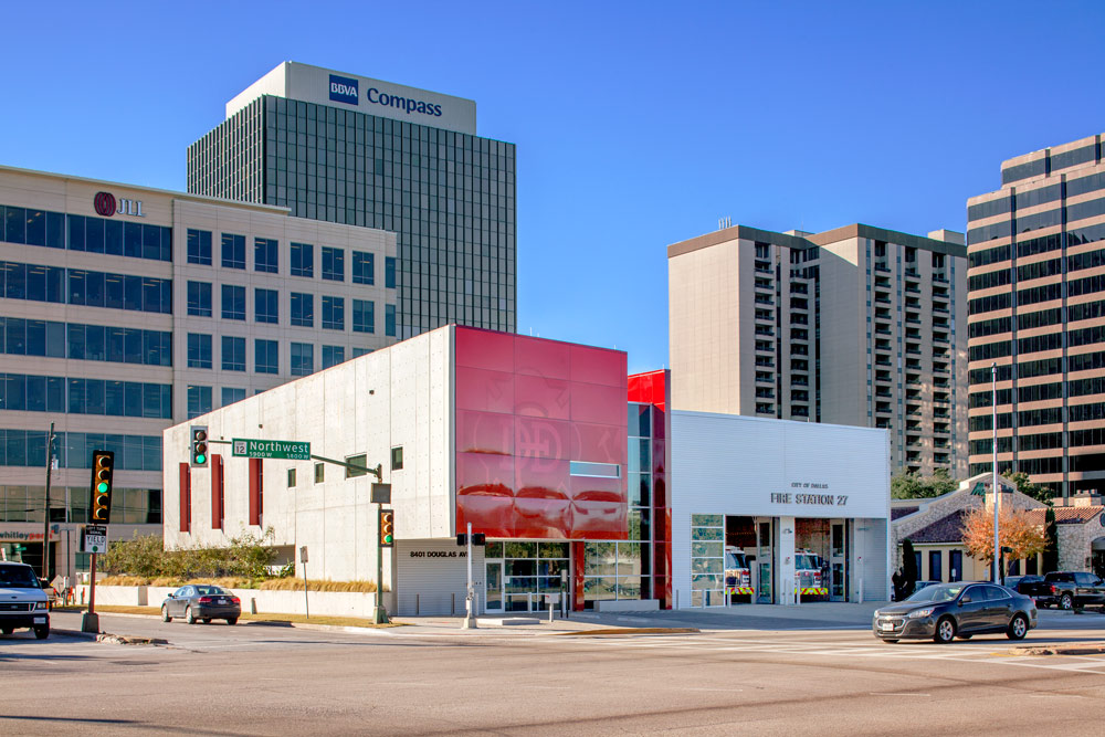 Dallas Fire Station 27 in Texas designed by Fire Station Design Expert TCA Architecture