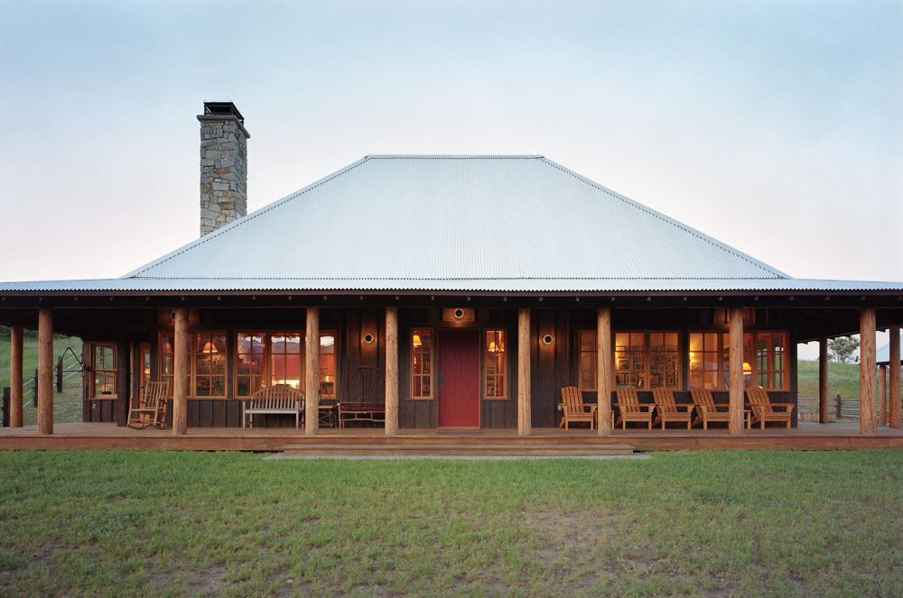 Seattle Residential Architect TCA Architecture designed this beautiful high end ranch house with a wrap around porch