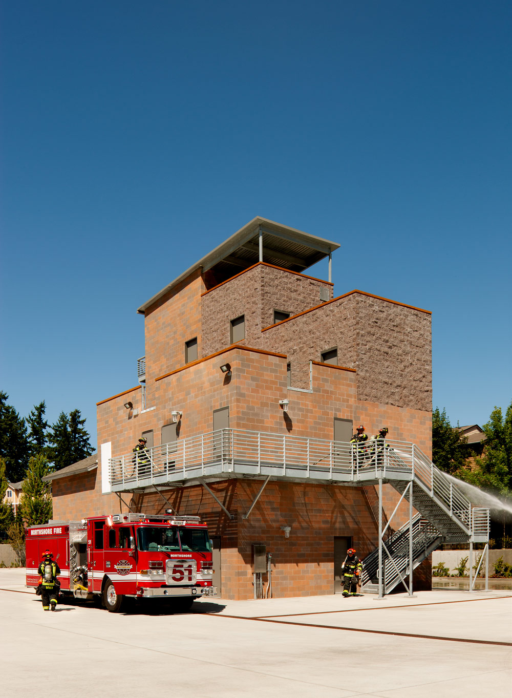 Northshore Fire Station 51 in Kenmore Washington designed by Fire Station Design Expert TCA Architecture