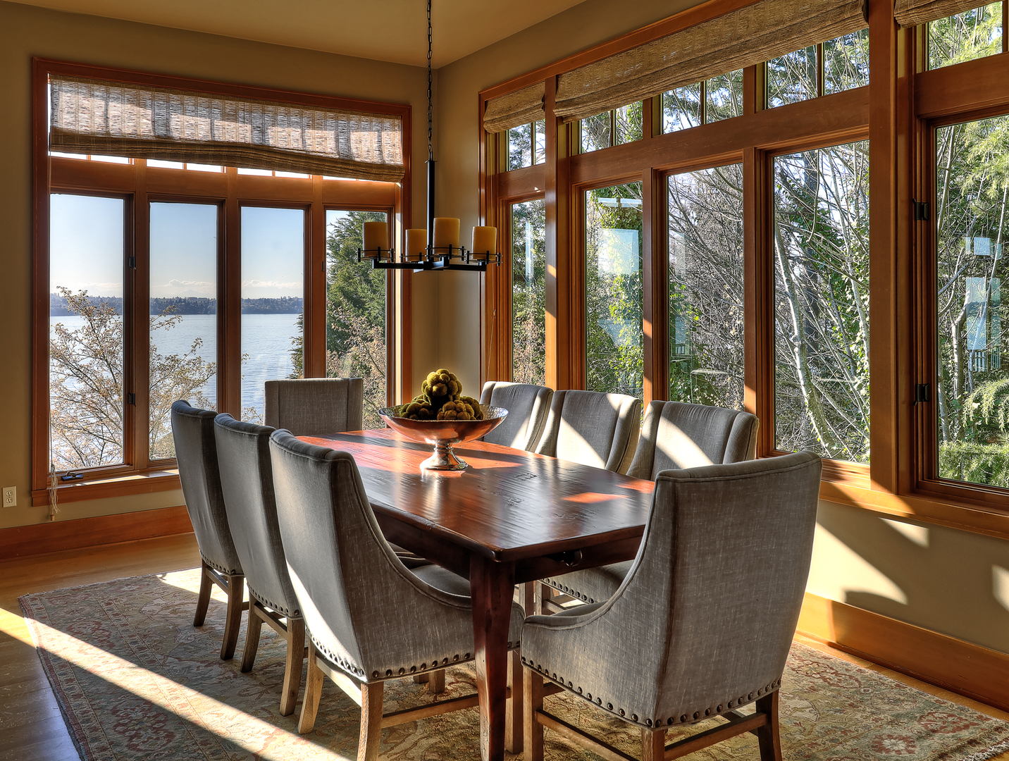 Photo of a cozy dining room in PNW home designed by a Seattle Residential Architect