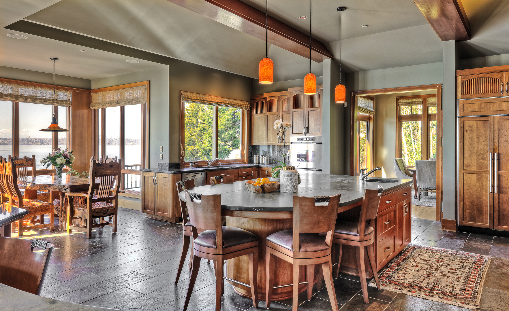 Photo of PNW kitchen by Seattle Residential Architect