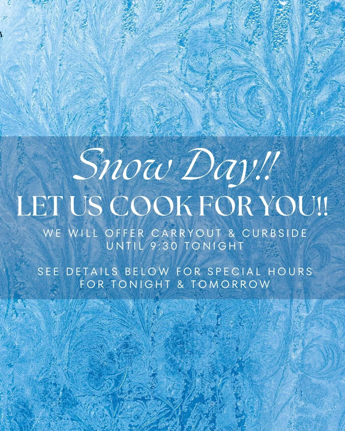 Can&rsquo;t make it in for dinner? Dudley&rsquo;s To-Go has got you covered! Our new dinner menu is live on our website with tonight&rsquo;s specials: 

Tourti&egrave;re Hand Pies

Beef Tip Cavatappi in Red Pepper Cream

Seared Ora King Salmon 

Gril