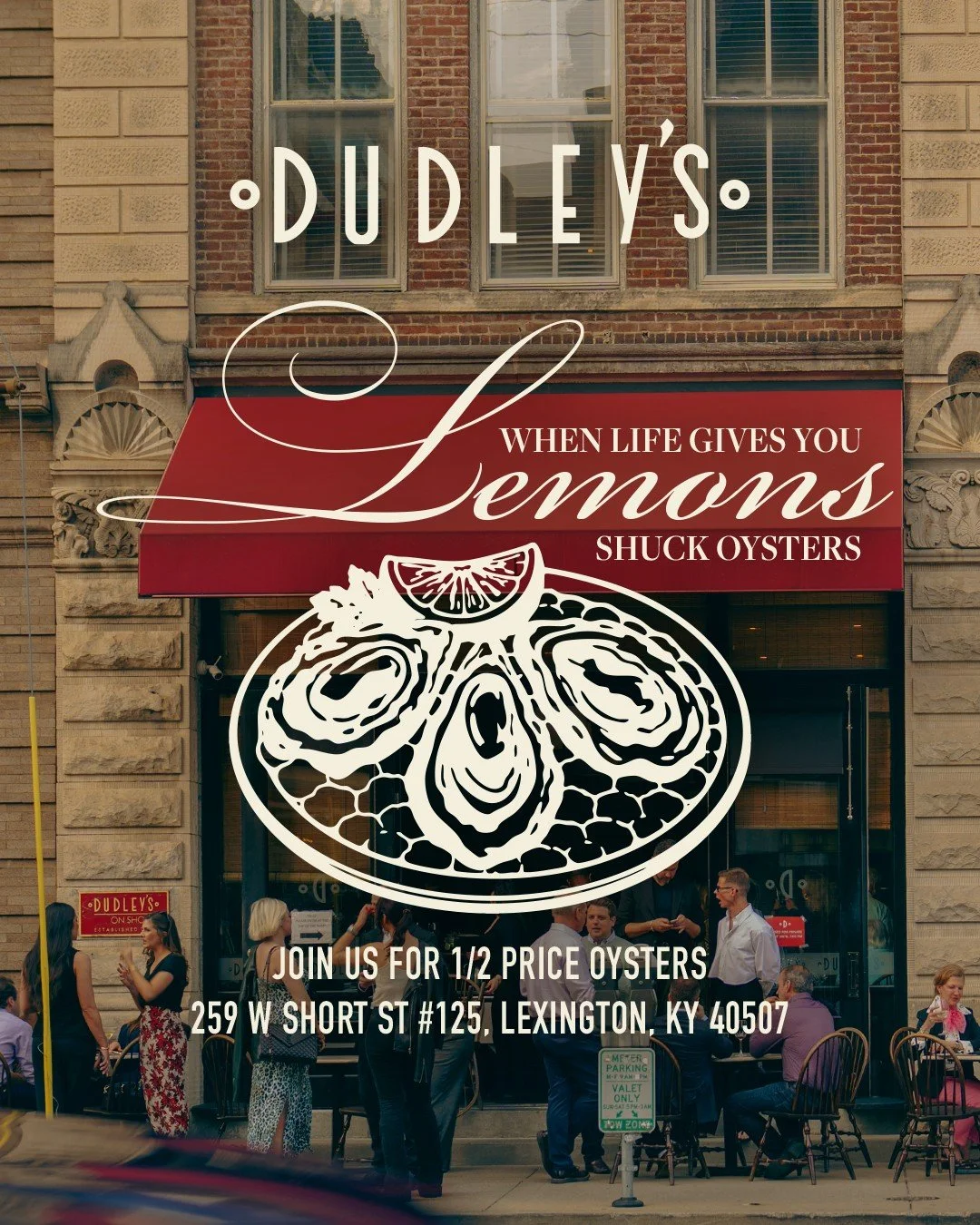 Every Sunday, we offer 1/2 priced oysters &amp; champagne in our bar &amp; lounge areas after 5:00 PM!⁠
⁠
#dudleysonshort #lexeats #visitlex #sharethelex #sundayfunday